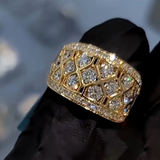 Anillo Brillante de Oro Radiante